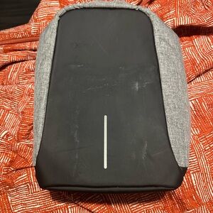 XD Design Anti-Theft Backpack Used heather gray black laptop bag shock Proof